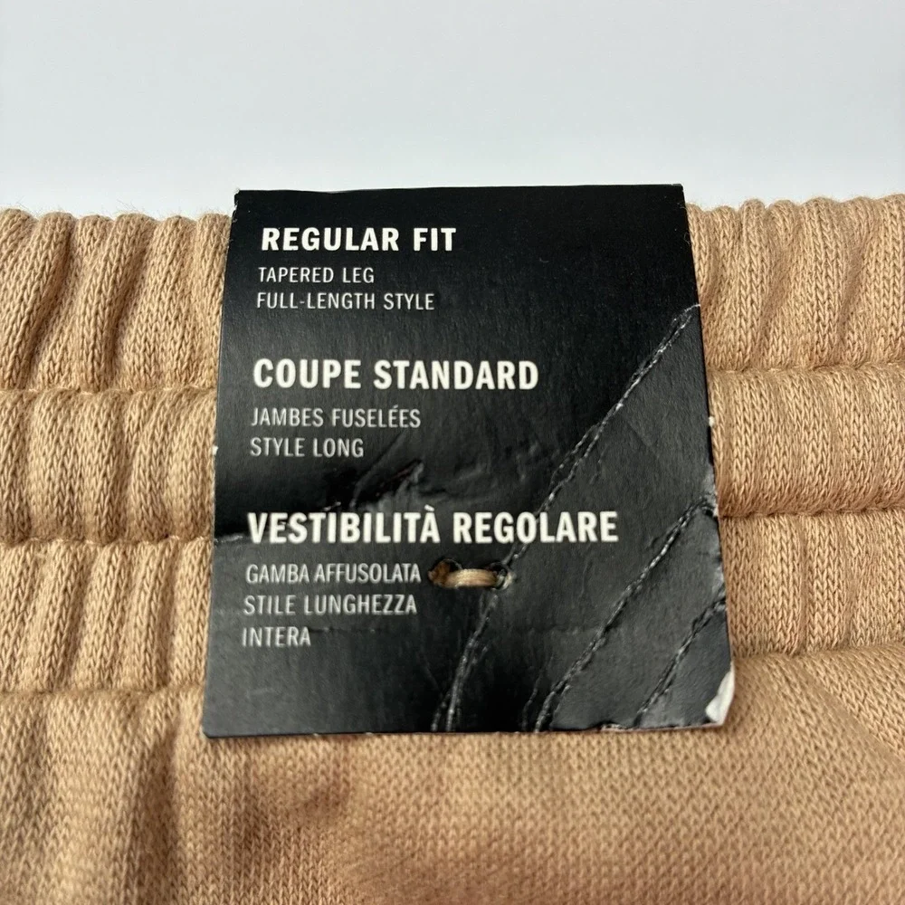 NWT Adidas Feelcozy Sweatpants 3XL Sandstone Tan Tapered Fleece Joggers JX5665